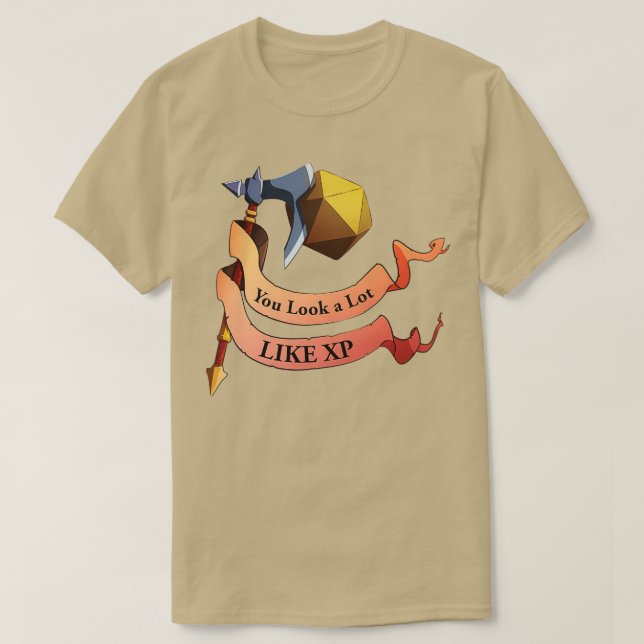 Camiseta You look a lot like xp (Diseño del anverso)