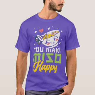 Camiseta You Maki Miso Happy Ramen Lover Japan Foo