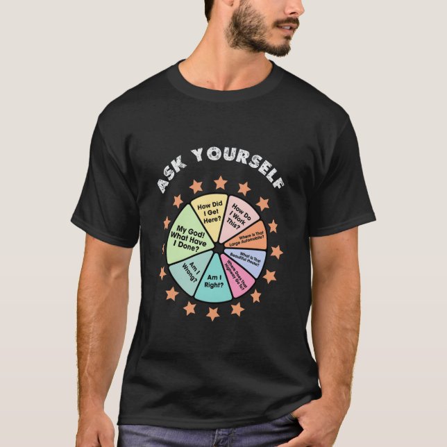 Camiseta YOU MAY ASK YOURSELF | Eslogan de Talking (Anverso)