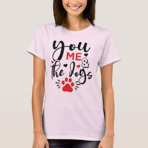 Camiseta You Me and Cat Dog Valentine T-Shirt