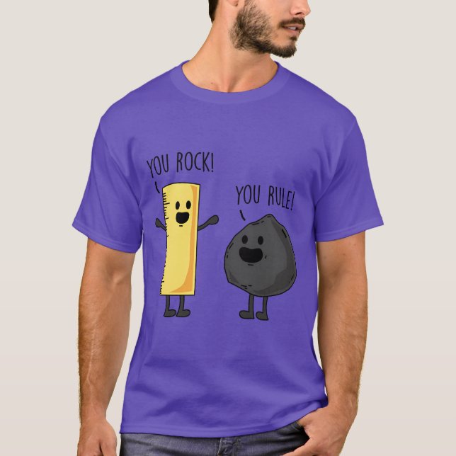 Camiseta You rock You rule Funny cartoon (Anverso)