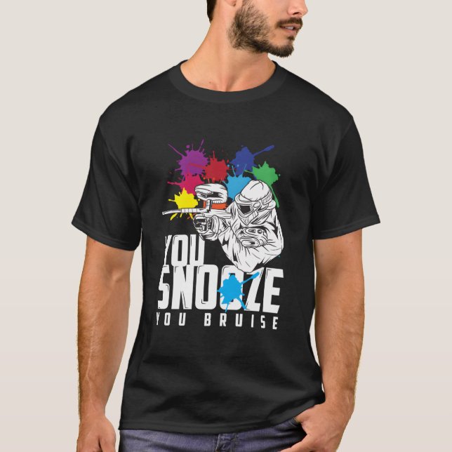 Camiseta You Snooze You Bruise Paintball (Anverso)