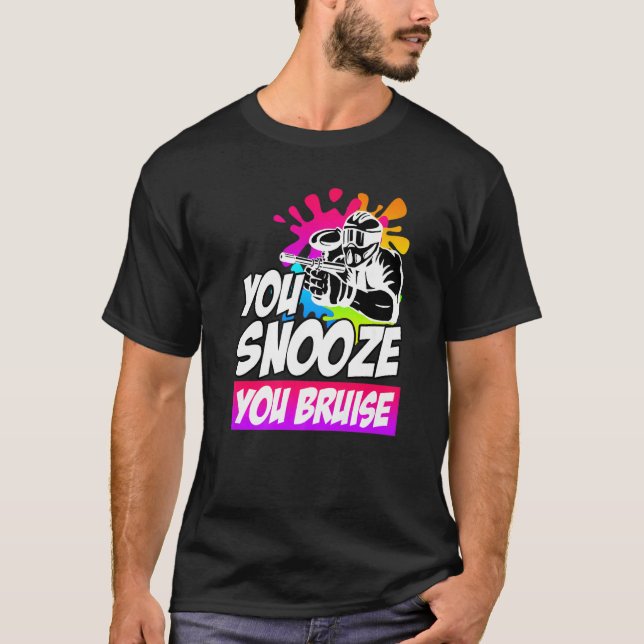 Camiseta You Snooze You Bruise Paintball (Anverso)