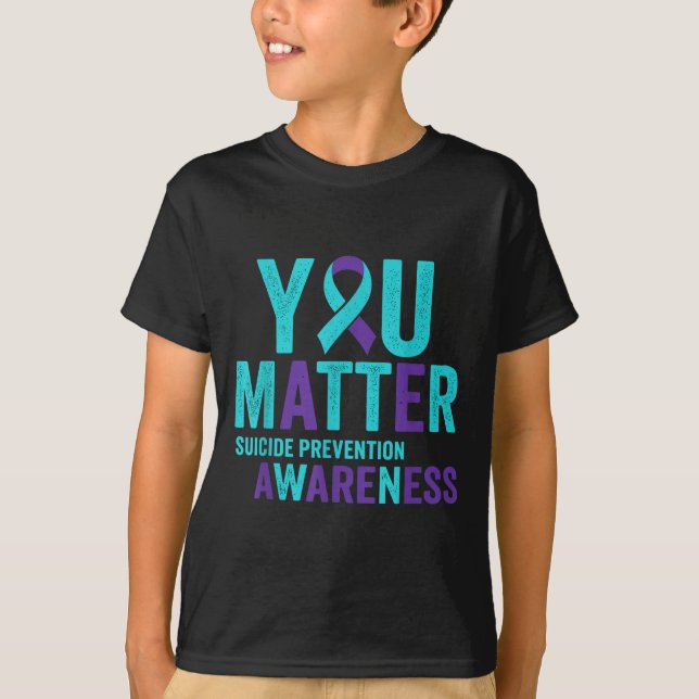 Camiseta You Suicide Prevention Awareness Ribbon  (Anverso)