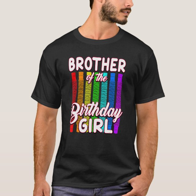 Camiseta You Tube pop de cumpleaños - hermano del Chica de  (Anverso)