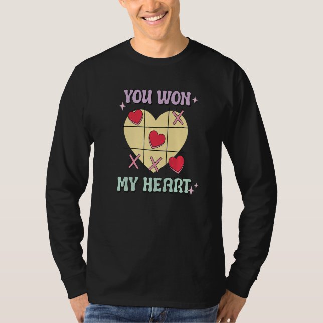 Camiseta You Won My Heart  XO Game Valentines Day (Anverso)
