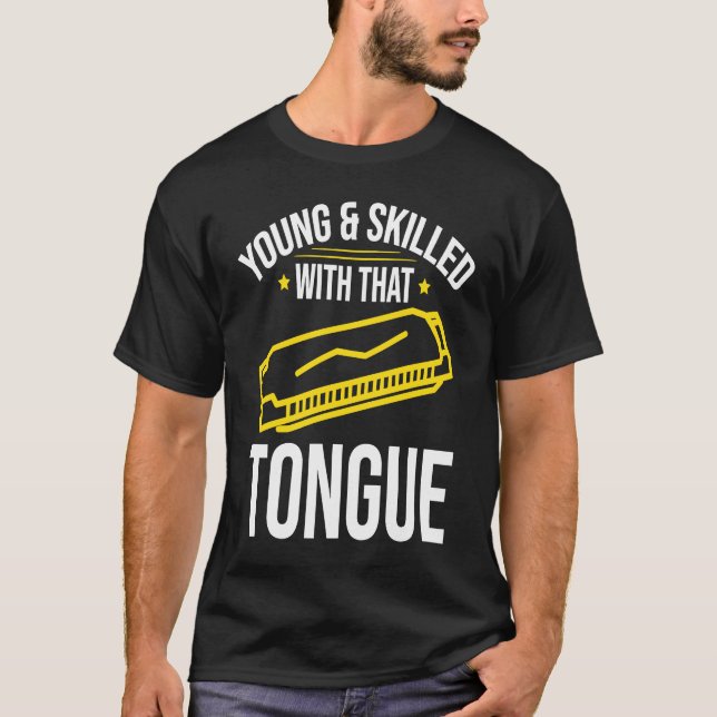 Camiseta Young and Skilles Harmonica Player (Anverso)