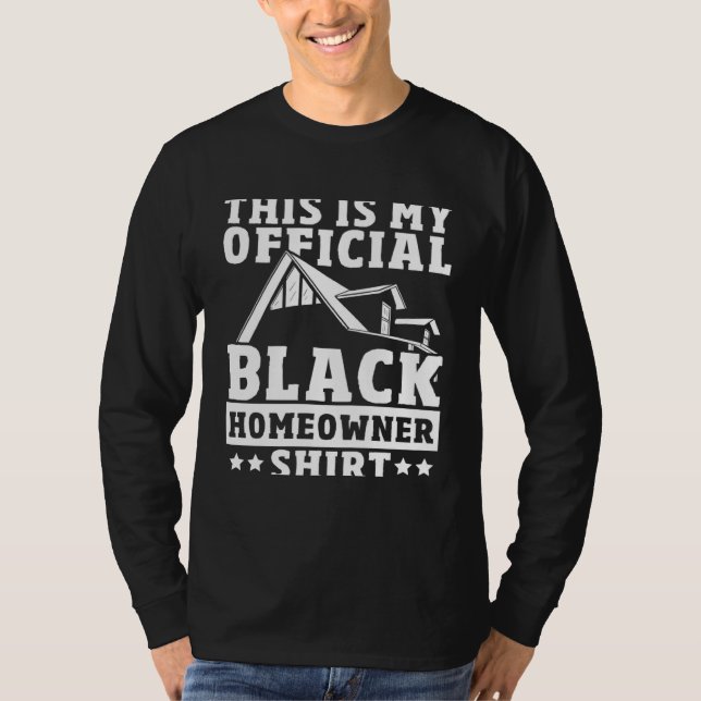Camiseta Young Black Homeowner First Time House Buyer Black (Anverso)