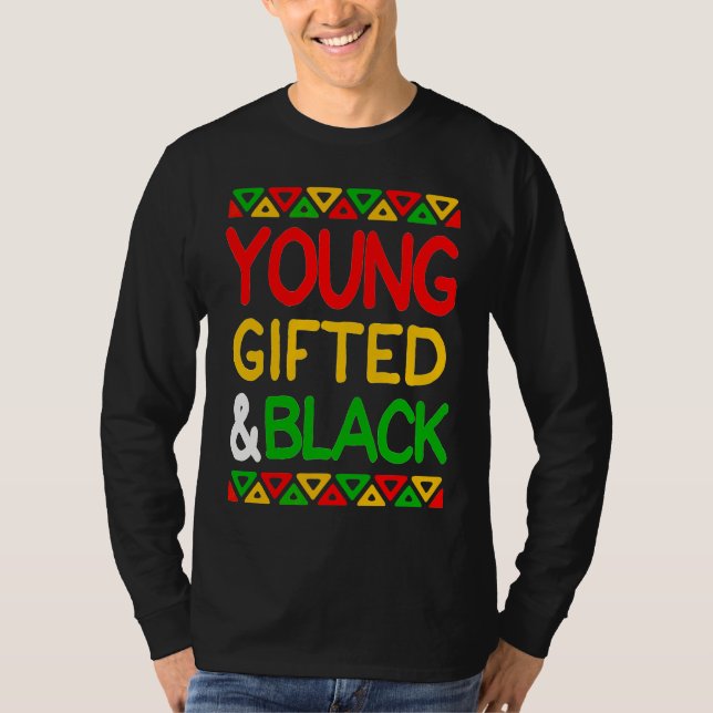 Camiseta Young ed And Black African American Men Women Boy  (Anverso)