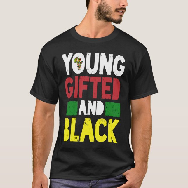 Camiseta Young ed And Black African Pride Black History Mon (Anverso)