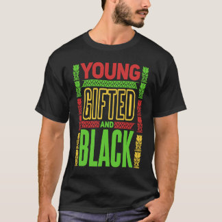 Camiseta Young  ed and Black Black History Month  1