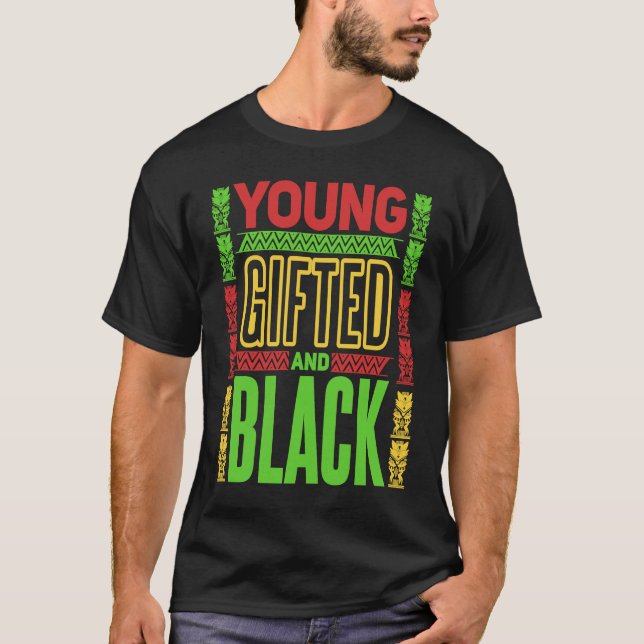 Camiseta Young  ed and Black Black History Month  1 (Anverso)