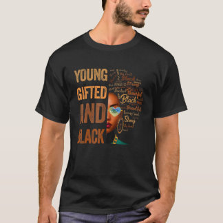 Camiseta Young ed And Black History Month African Melanin W