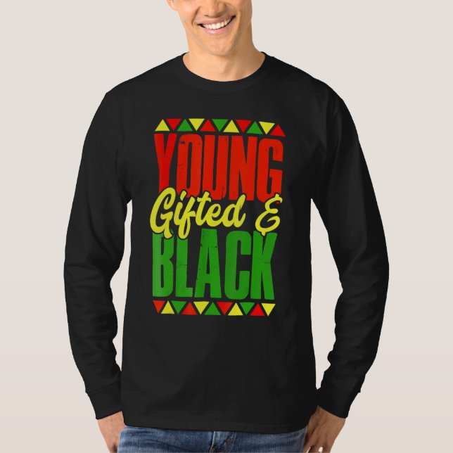 Camiseta Young Gifted And Black Black History Month African (Anverso)
