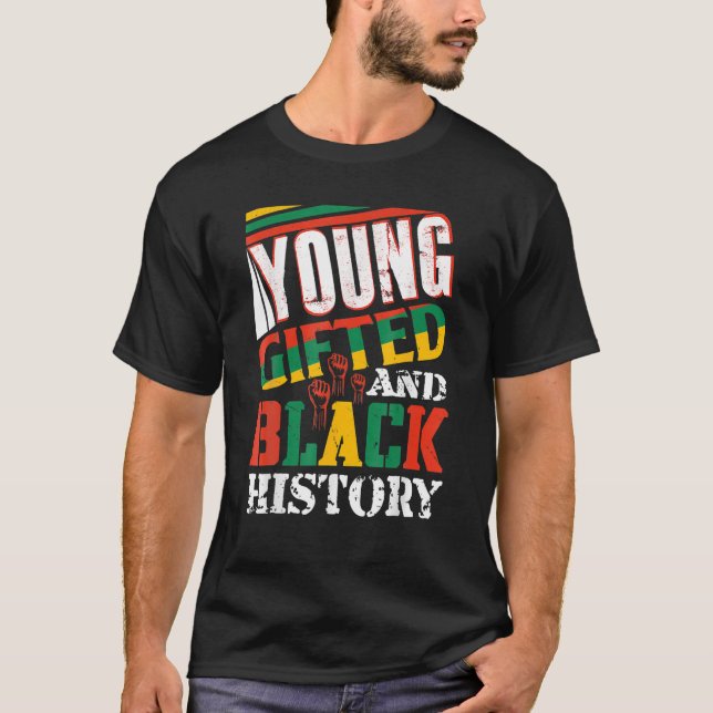 Camiseta Young Gifted And Black History (Anverso)