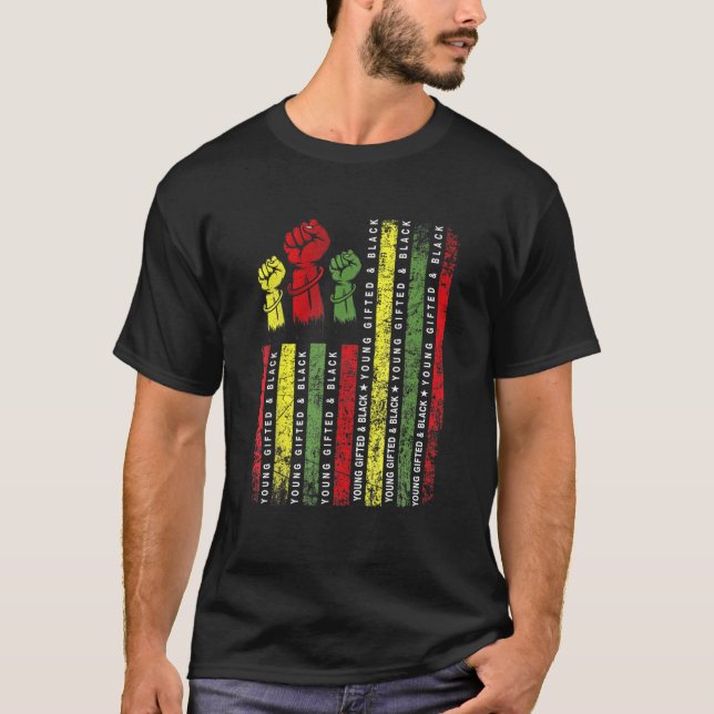 Camiseta Young Gifted And Black History Month African Ameri (Anverso)