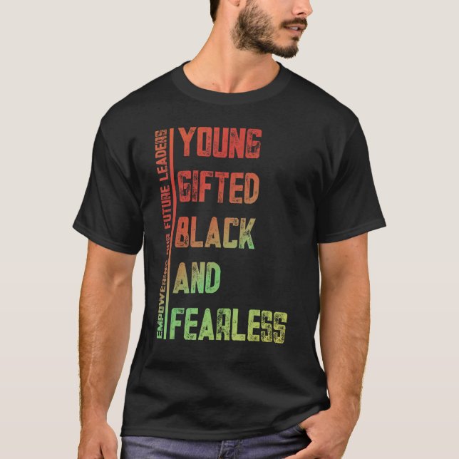 Camiseta Young, Gifted, Black, Fearless A Tribute to Americ (Anverso)