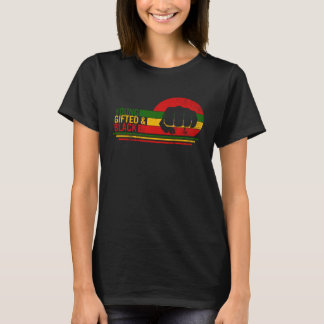 Camiseta Young Gifted & Black History Month Afro Woman BLM