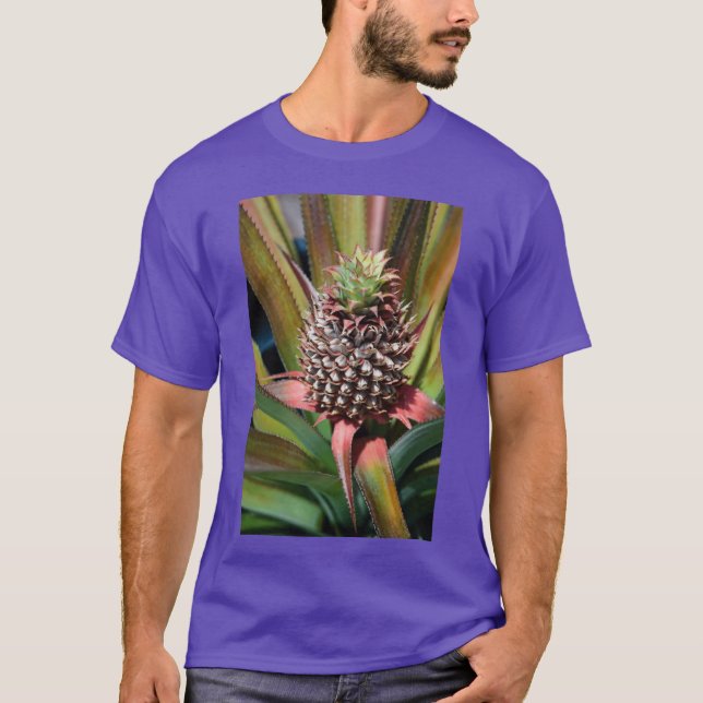 Camiseta Young pineapple growing under the tropical sun (Anverso)