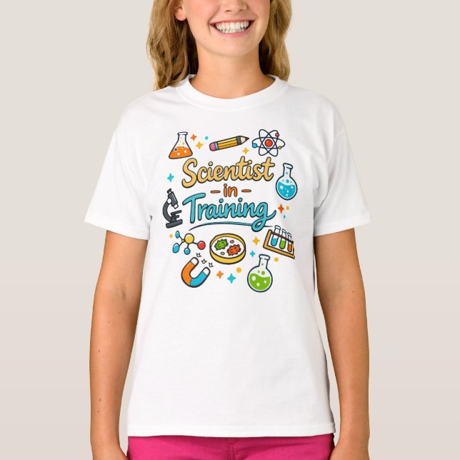 Camiseta Young Scientist in Training Invitation (Anverso)