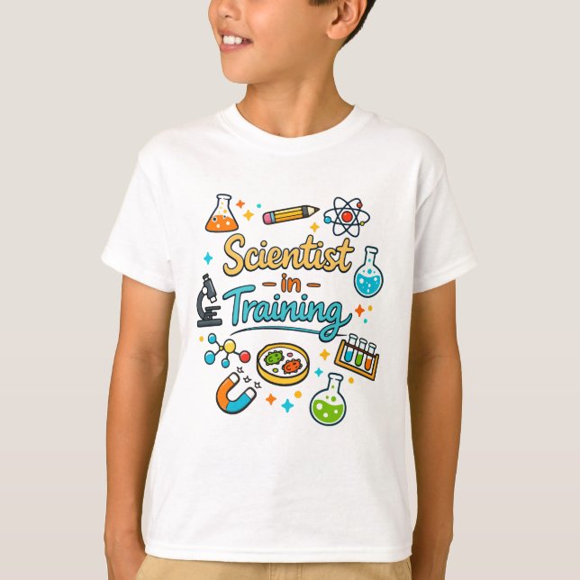 Camiseta Young Scientist in Training Invitation (Anverso)