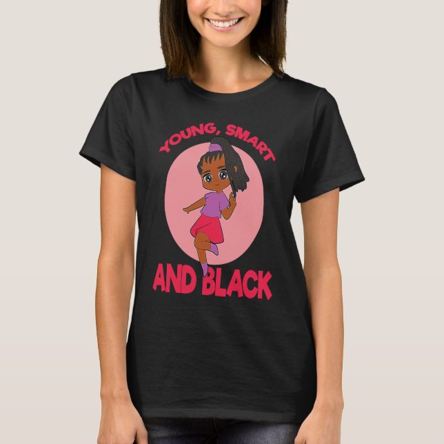 Camiseta Young Smart And Black Woman Empowerment (Anverso)