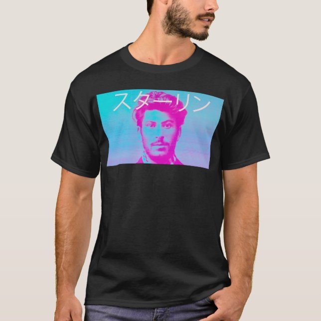Camiseta Young Stalin Vaporwave (Anverso)