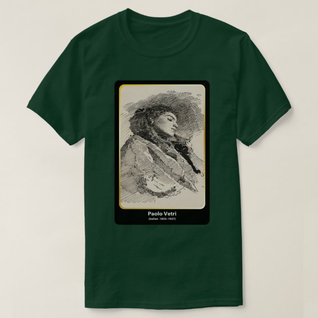 Camiseta Young Woman Asleep Figurative ART (Diseño del anverso)
