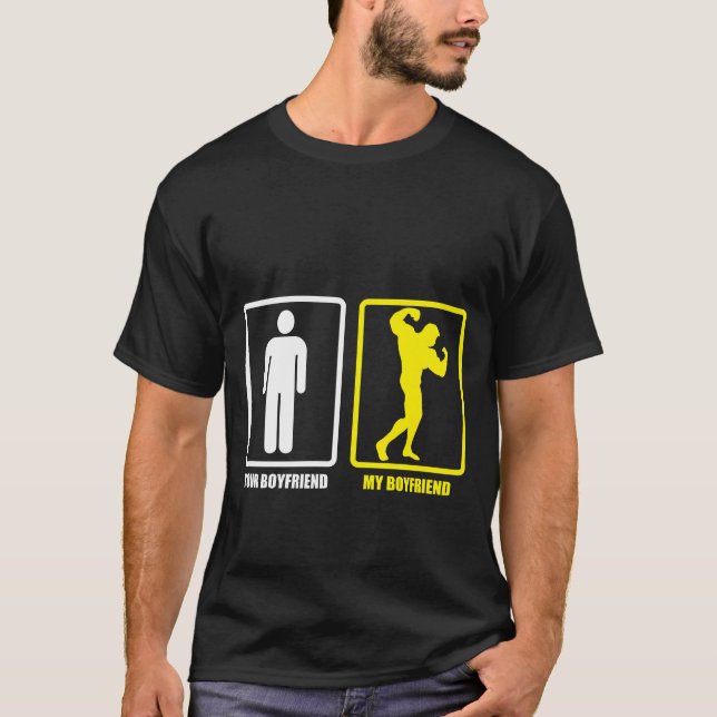 Camiseta Your Boyfriend My Boyfriend Bodybuilder friend (Anverso)