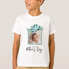 Camiseta Your First Mother's Day Rose Greenery Photo