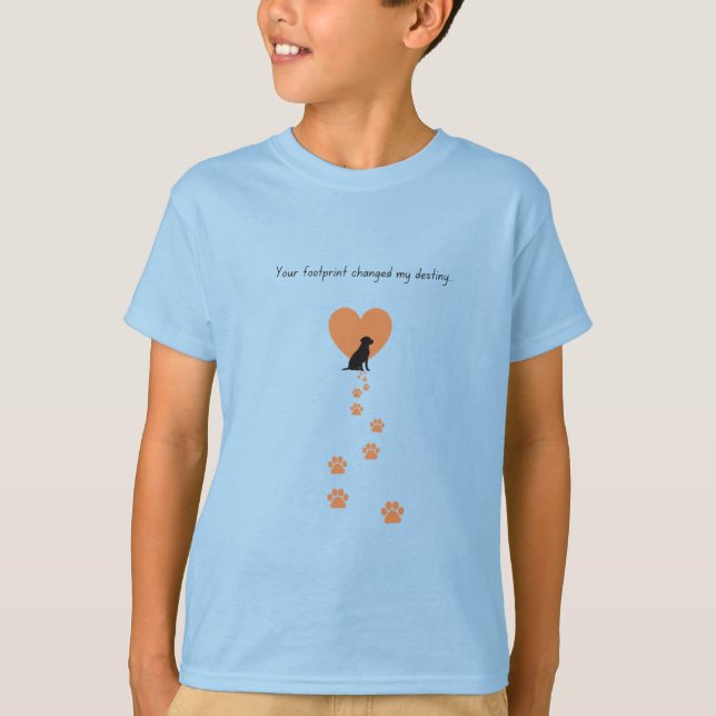 Camiseta Your footprint changed my destiny (Anverso)