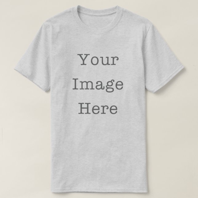 Camiseta Your Image Here Customizable Personalized Ash (Diseño del anverso)