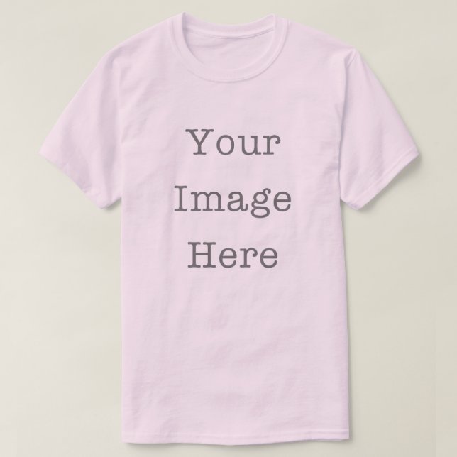 Camiseta Your Image Here Customizable Personalized Pink (Diseño del anverso)