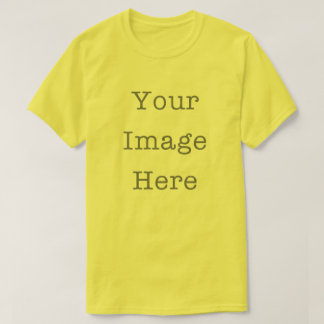 Camiseta Your Image Here Customizable Personalized Yellow