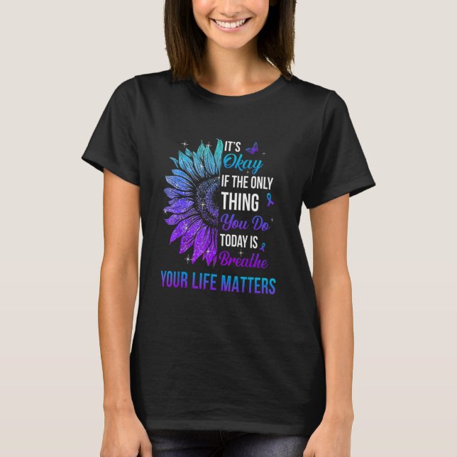 Camiseta Your Life Matters Suicide Prevention Awareness Men (Anverso)