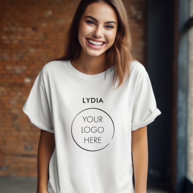 Camiseta Your Logo Business Branding Promotion with Name (Subido por el creador)