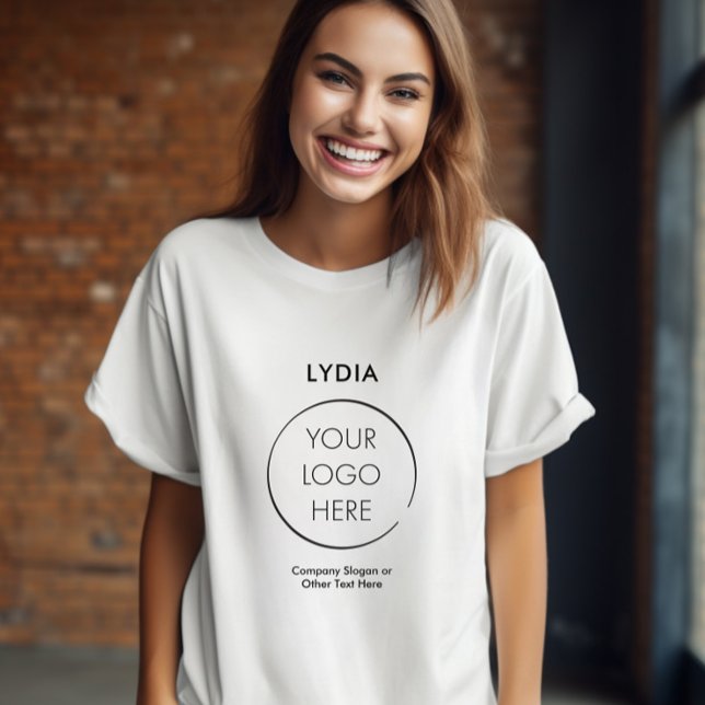 Camiseta Your Logo Business Branding Promotion with Name (Subido por el creador)