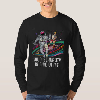 Camiseta Your Sexuality Is Fine Bi Me Bisexual Bisexuality