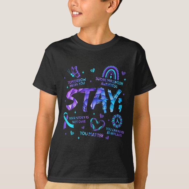 Camiseta Your Story Is Not Over Stay Suicide Prevention Awa (Anverso)
