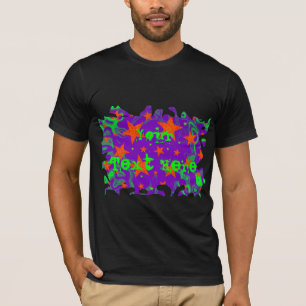 Camiseta 'Your Text' de grunge espelulado
