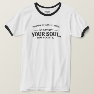 Camiseta Your Time on Earth Is Limited Typography T-Shirt 