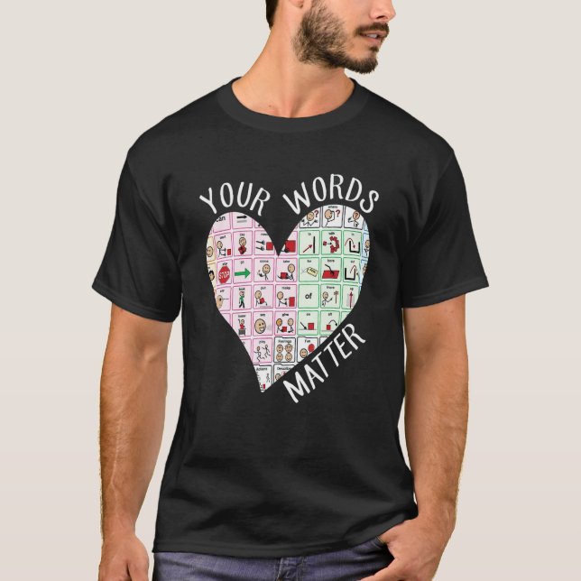 Camiseta Your Word Matter Heart Back To School Teacher Stud (Anverso)
