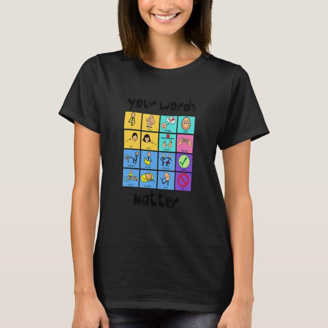 Camiseta Your Words Matter Slp Squad Speech Language Pathol (Anverso)