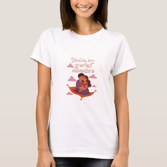 Camiseta You're My Greatest Adventure – Romantic Fly (Anverso)