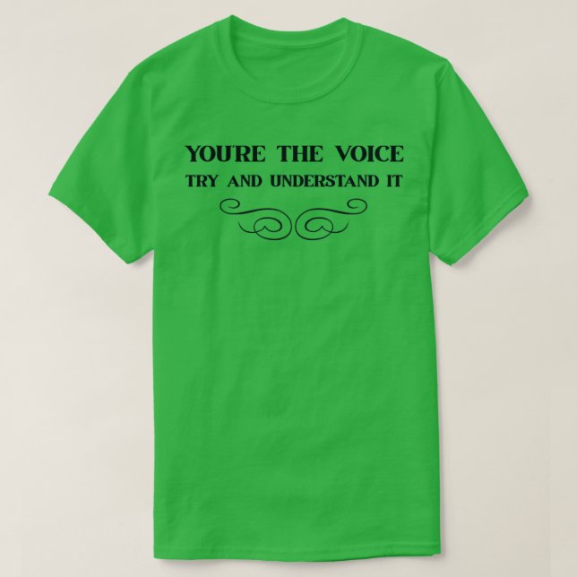 Camiseta Youre The Voice Black (Diseño del anverso)