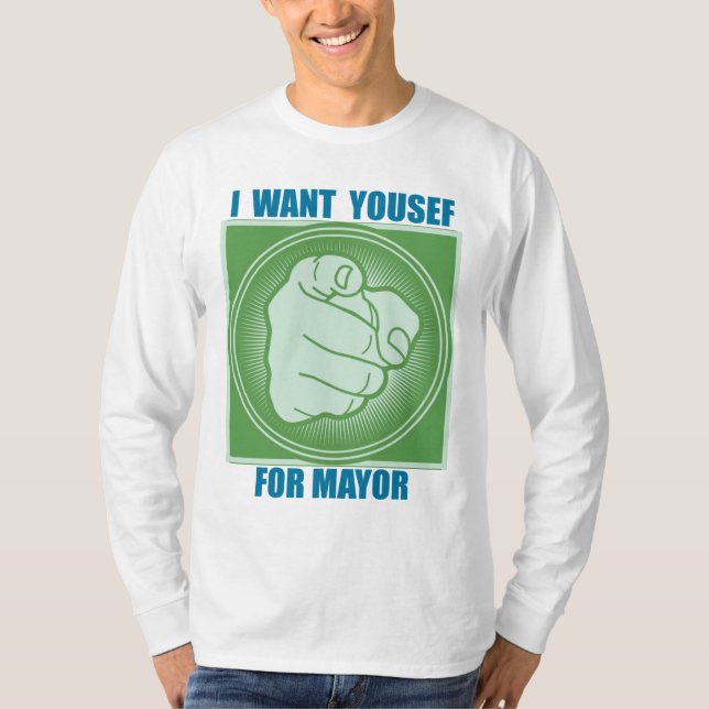 CAMISETA YOUSEF PARA ALCALDE (Anverso)