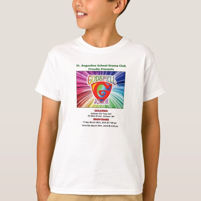 Camiseta Youth "Godspell Jr." Souvenir T-Shirt (Anverso)