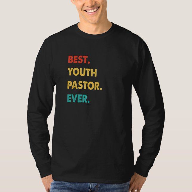 Camiseta Youth Pastor Profession Retro Best Youth Pastor Ev (Anverso)