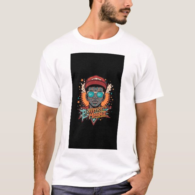 Camiseta youthful, modern, and vibrant t-shirt design (Anverso)