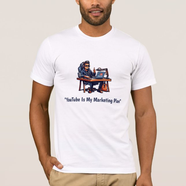 Camiseta "YouTube es mi plan de marketing (Anverso)